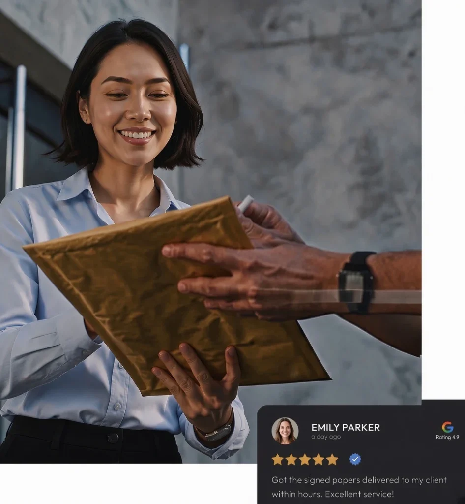 Fast document delivery service in Dubai