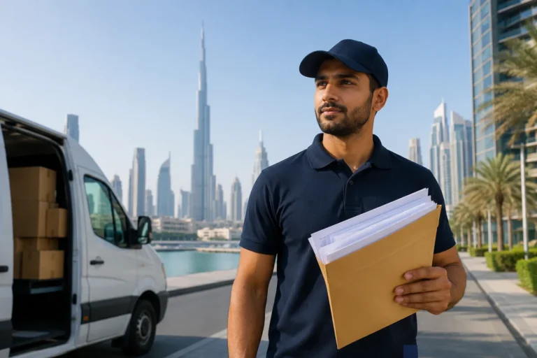 Professional document delivery service in Dubai
